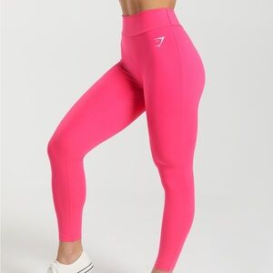 Gymshark high waisted POWER REGULAR LEGGINGS in Bright Fuchsia